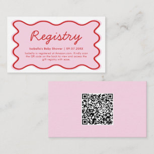 QR-Code für die Registrierung von Wavy Curvy Rosa  Begleitkarte