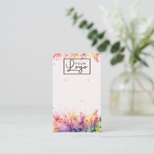 QR-Code für die Social-Media-Karte Ihres Logos Visitenkarte (Stehend Vorderseite)