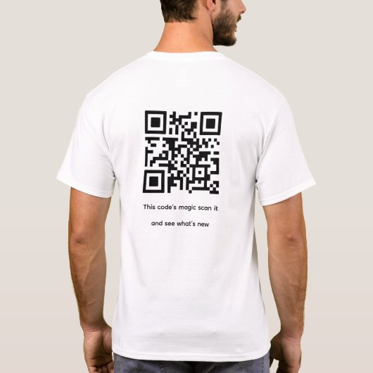 QR-Code für direkten Zugriff für den Online-Stack  T-Shirt (Rückseite)