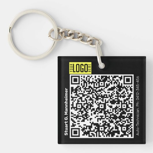 QR-Code für DIY-Foto-ID Schlüsselanhänger (Vorderseite)
