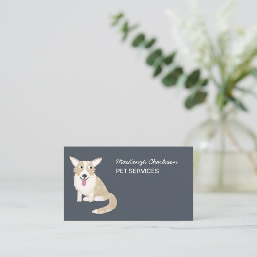 QR-Code für Dog Pet Services Visitenkarte (Stehend Vorderseite)