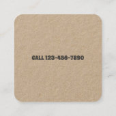 QR-Code für Dog Walker Quadratische Visitenkarte (Rückseite)