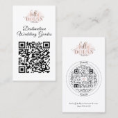 QR-Code für doppelseitige Logos Visitenkarte (Vorne/Hinten)