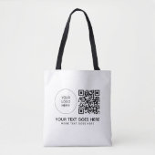 QR-Code für doppelseitige Printwerbung - Business- Tasche (Vorderseite)