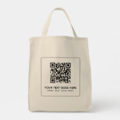QR-Code für doppelseitige Printwerbung Hochladen d Tragetasche (Rückseite)