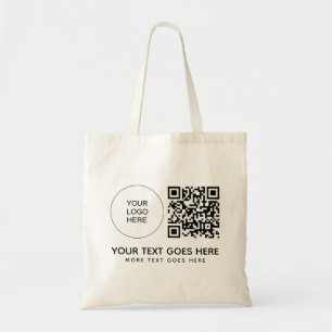 QR-Code für doppelseitige Printwerbung Tragetasche