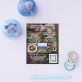 QR-Code für Dunkle Foto-Werbung im Unternehmen Flyer (Einzeln)