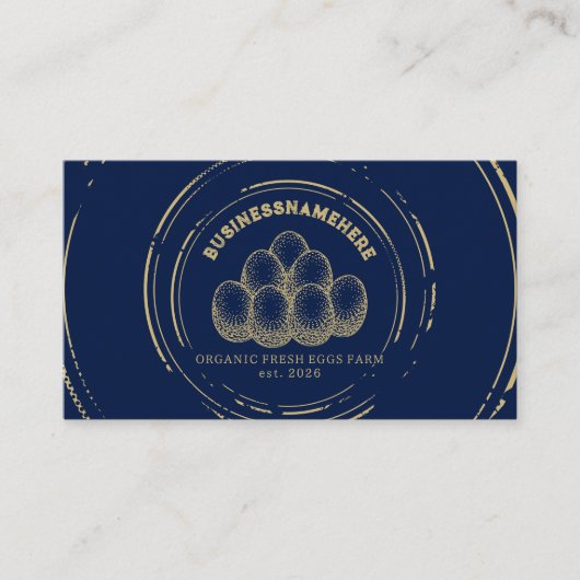 QR-Code für dunkle Hühnereier Visitenkarte (Vorderseite)