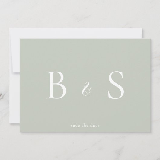 QR-Code für einfache Bilddarstellung und weißes Mo Save The Date (Vorderseite)