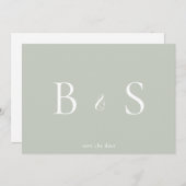 QR-Code für einfache Bilddarstellung und weißes Mo Save The Date (Vorne/Hinten)