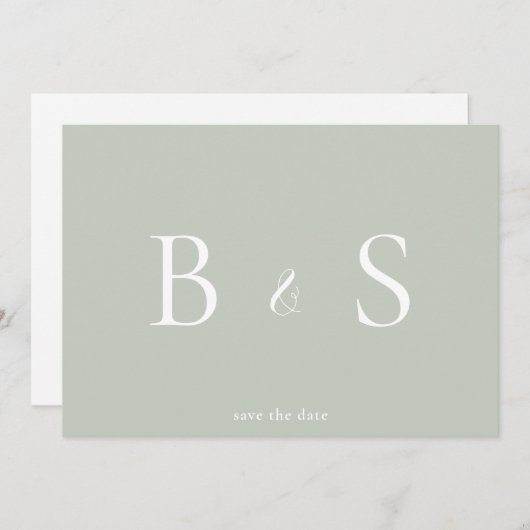 QR-Code für einfache Bilddarstellung und weißes Mo Save The Date (Vorne/Hinten)