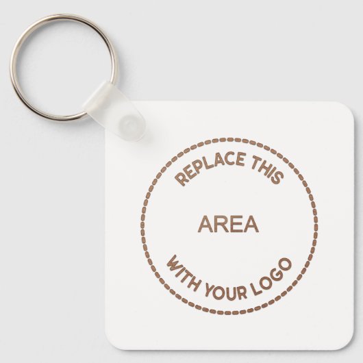 QR-Code für einfache Geschäftsführung Schlüsselanhänger (Vorderseite)