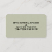 QR-Code für einfache Handschrift Begleitkarte (Rückseite)