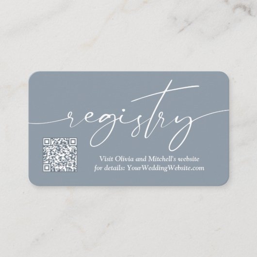 QR-Code für einfache Handschrift Begleitkarte (Vorderseite)