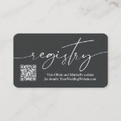 QR-Code für einfache Handschrift Begleitkarte (Vorderseite)