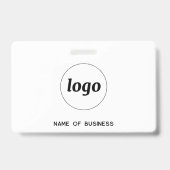 QR-Code für einfache Logos Beruflich Ausweis (Rückseite)