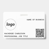 QR-Code für einfache Logos Beruflich Ausweis (Vorderseite)