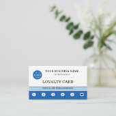 QR-Code für einfache Logos Navy White Treuekarte (Stehend Vorderseite)