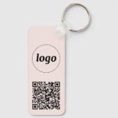 QR-Code für einfache Logos Schlüsselanhänger (Rückseite)