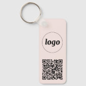 QR-Code für einfache Logos Schlüsselanhänger (Vorderseite)