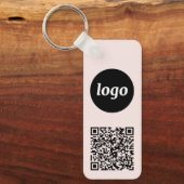 QR-Code für einfache Logos Schlüsselanhänger (Vorderseite)