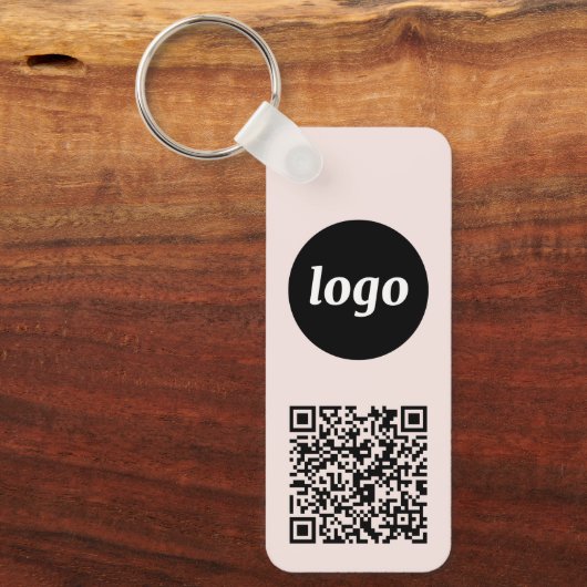 QR-Code für einfache Logos Schlüsselanhänger (Vorderseite)