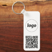QR-Code für einfache Logos Schlüsselanhänger (Vorderseite)