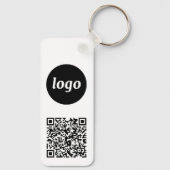QR-Code für einfache Logos Schlüsselanhänger (Rückseite)