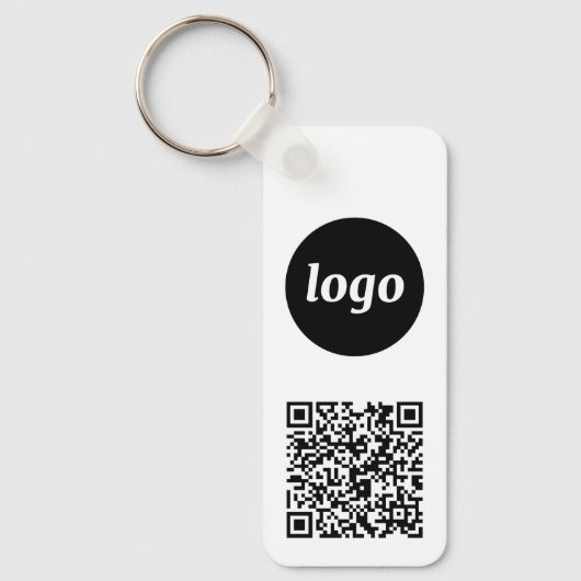 QR-Code für einfache Logos Schlüsselanhänger (Vorderseite)