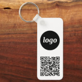 QR-Code für einfache Logos Schlüsselanhänger (Vorderseite)