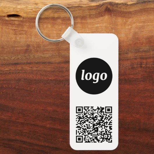 QR-Code für einfache Logos Schlüsselanhänger (Vorderseite)