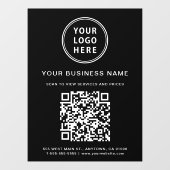 QR-Code für einfaches Business Fensteraufkleber (Blatt)