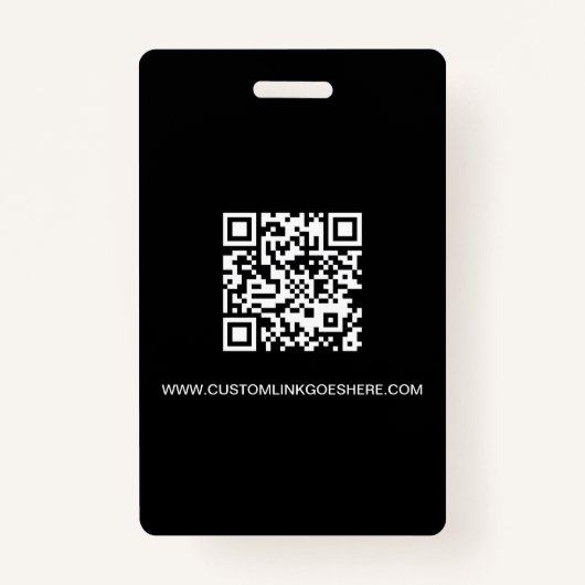 QR-Code für einfaches Business-Logo - Mitarbeiter- Ausweis (Rückseite)