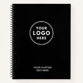 QR-Code für einfaches Schwarzes Logo Notizblock