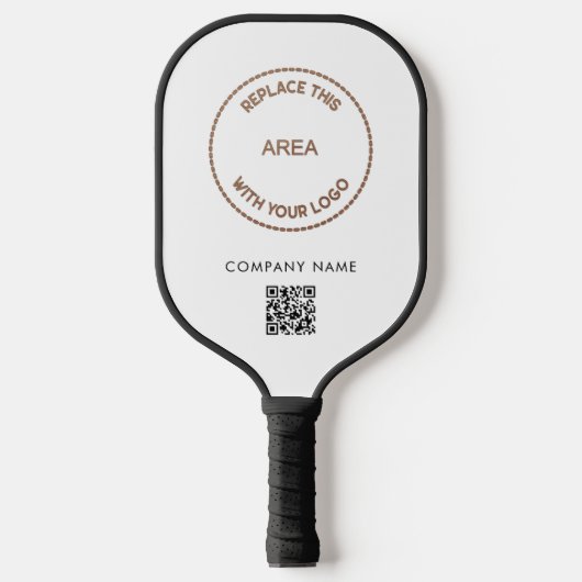 QR-Code für einfaches Unternehmen oder Team Pickleball Schläger (Vorderseite)
