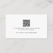 QR-Code für Elegant-Hochzeitskleid Begleitkarte (Rückseite)