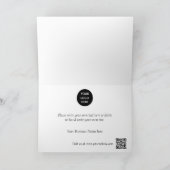 QR-Code für elegante Business-Logos - Weihnachten Dankeskarte (Innenseite)