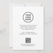 QR-Code für elegante Business-Logos Weihnachten in (Rückseite)