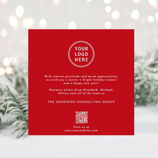 QR-Code für elegante Business-Logos Weihnachten in
