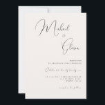 QR-Code für Elfenbeinchic-Kalligrafie in einer Hoc Einladung<br><div class="desc">Überraschen Sie Ihre Freunde und Familie mit diesen modernen,  stilvollen Einladungen für Hochzeiten,  mit zartem Kalligrafietext,  individuellem Foto & QR Code. Fügen Sie einfach Ihre eigenen Informationen und Bilder hinzu,  indem Sie auf "Personalisieren" klicken.</div>