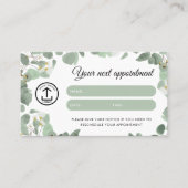 QR-Code für Eukalyptus Client-Karte Visitenkarte (Vorderseite)