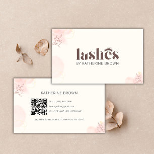 QR-Code für Eyelash Extension Branding Lash Artist Visitenkarte
