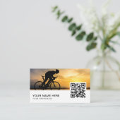 QR-Code für Fahrradlehrer Visitenkarte (Stehend Vorderseite)