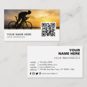 QR-Code für Fahrradlehrer Visitenkarte (Vorne/Hinten)
