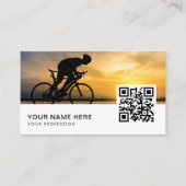 QR-Code für Fahrradlehrer Visitenkarte (Vorderseite)