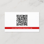 QR-Code für Feuerwehrleute Visitenkarte (Rückseite)