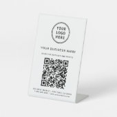 QR-Code für Firmenlogos Sockelschild (Vorderseite)