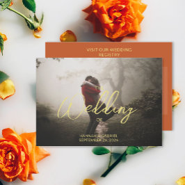 QR-Code für Fotohochzeiten hinzufügen Begleitkarte