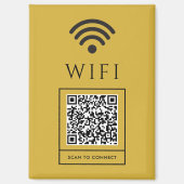 QR-Code für Gast-WLAN Magnet-Schilder für einfache Magnet (Vorderseite)