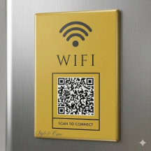 QR-Code für Gast-WLAN Magnet-Schilder für einfache
